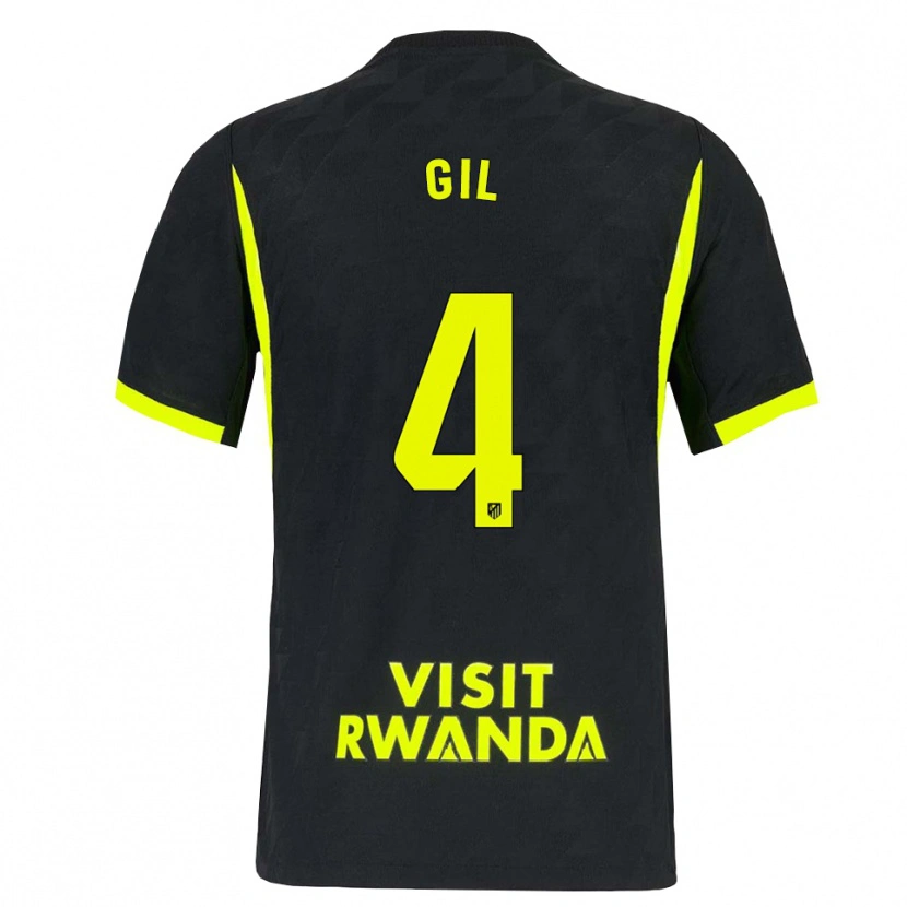 Danxen Hombre Camiseta Miguel Gil #4 Verde Brillante Negro 2ª Equipación 2026/27 La Camisa México