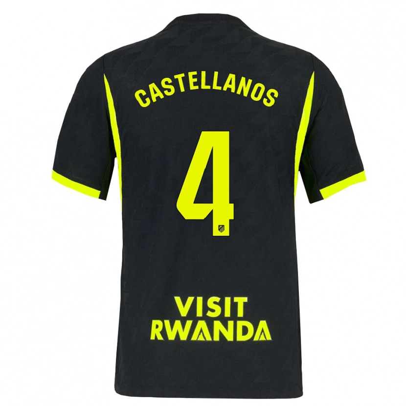 Danxen Hombre Camiseta Iván Castellanos #4 Verde Brillante Negro 2ª Equipación 2026/27 La Camisa México
