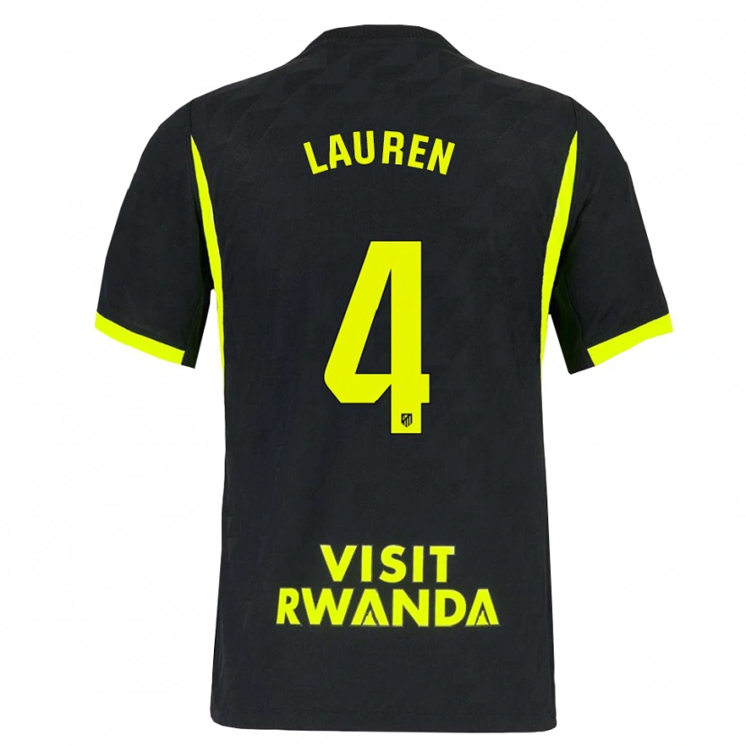 Danxen Hombre Camiseta Lauren Eduarda Leal Costa #4 Verde Brillante Negro 2ª Equipación 2026/27 La Camisa México