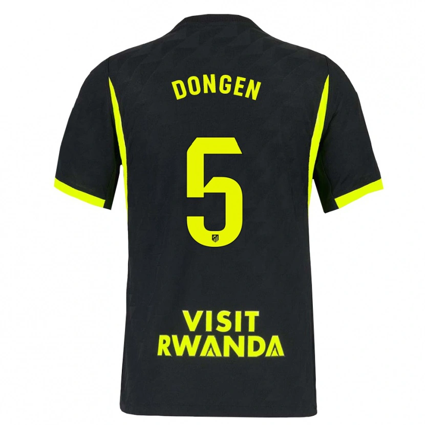 Danxen Hombre Camiseta Merel Van Dongen #5 Verde Brillante Negro 2ª Equipación 2026/27 La Camisa México