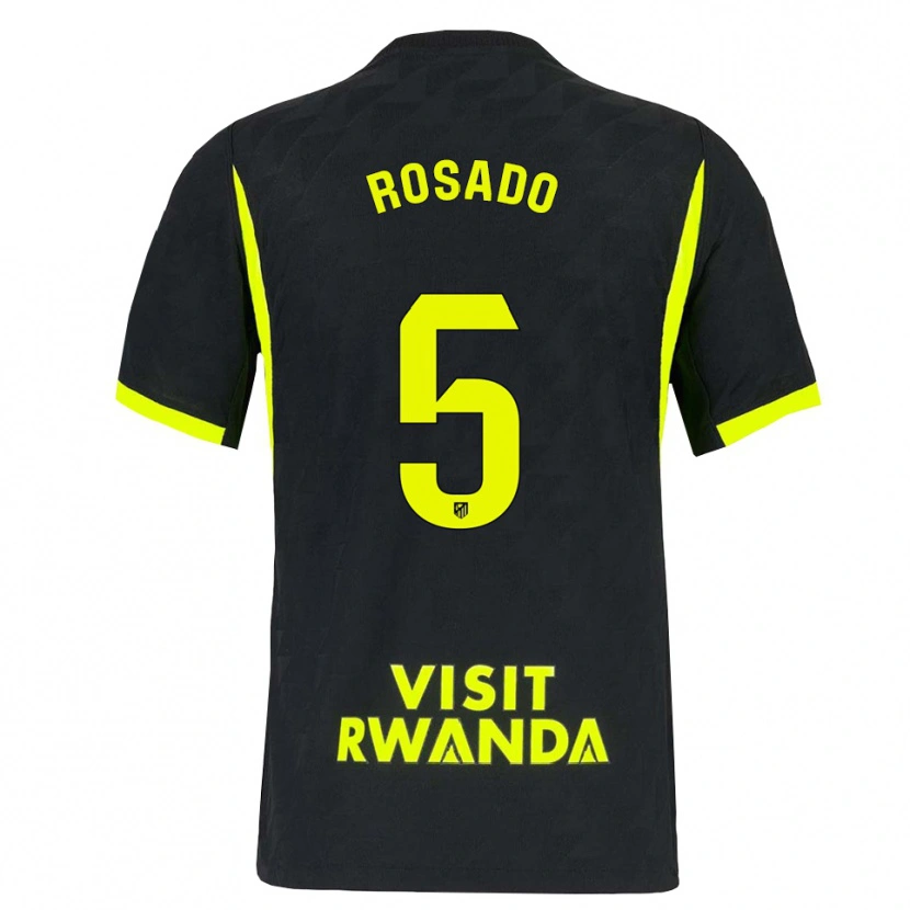 Danxen Hombre Camiseta Diego Rosado #5 Verde Brillante Negro 2ª Equipación 2026/27 La Camisa México