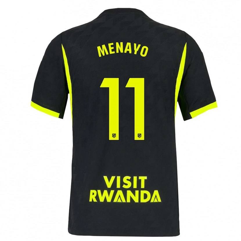 Danxen Hombre Camiseta Carmen Menayo #11 Verde Brillante Negro 2ª Equipación 2026/27 La Camisa México