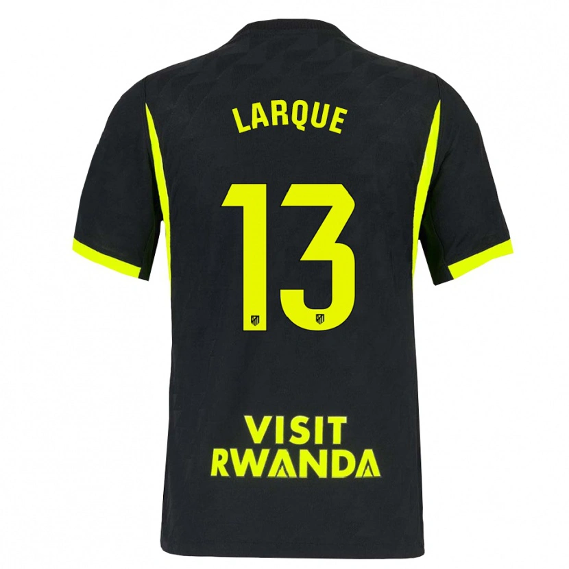 Danxen Hombre Camiseta Patricia Larqué #13 Verde Brillante Negro 2ª Equipación 2026/27 La Camisa México