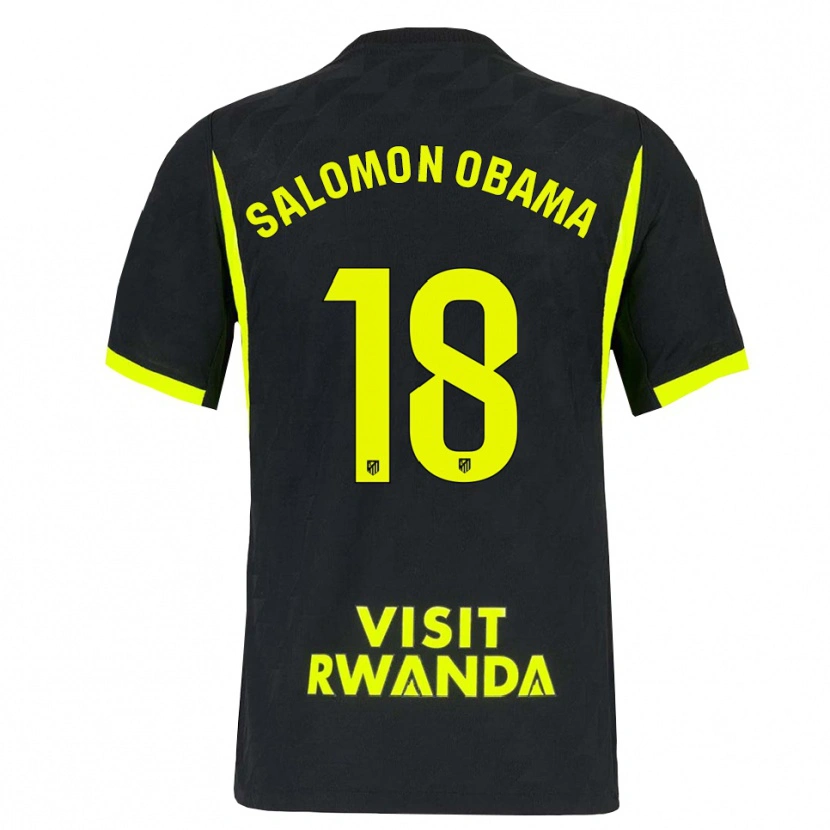 Danxen Hombre Camiseta Salomon Obama #18 Verde Brillante Negro 2ª Equipación 2026/27 La Camisa México