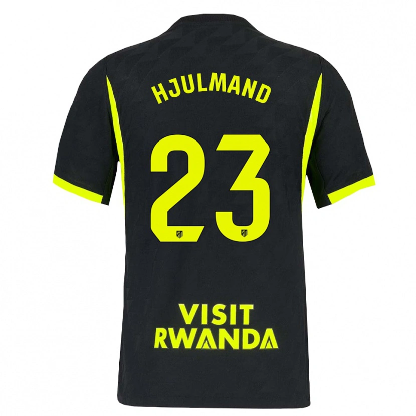 Danxen Hombre Camiseta Morten Hjulmand #23 Verde Brillante Negro 2ª Equipación 2026/27 La Camisa México