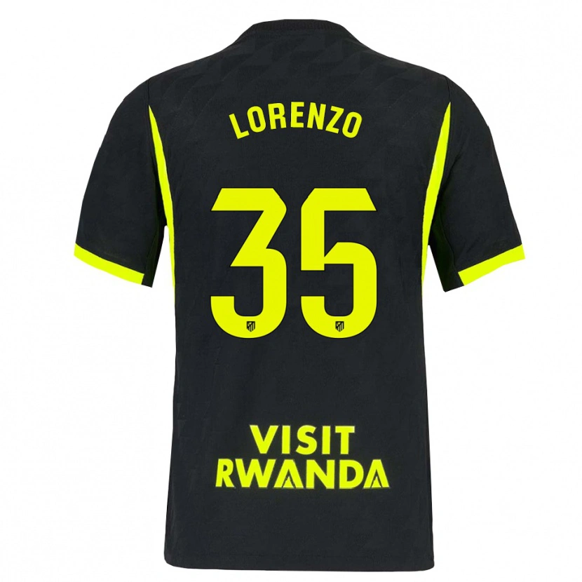 Danxen Hombre Camiseta Diego Lorenzo #35 Verde Brillante Negro 2ª Equipación 2026/27 La Camisa México