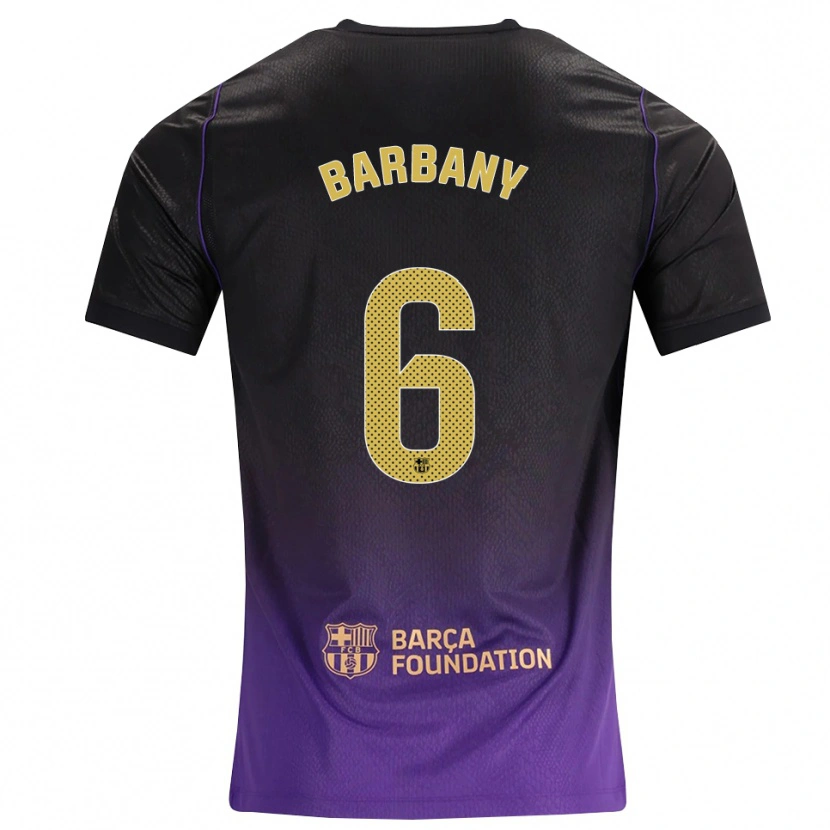 Danxen Hombre Camiseta Víctor Barbany #6 Morado Amarillo Negro 2ª Equipación 2026/27 La Camisa México