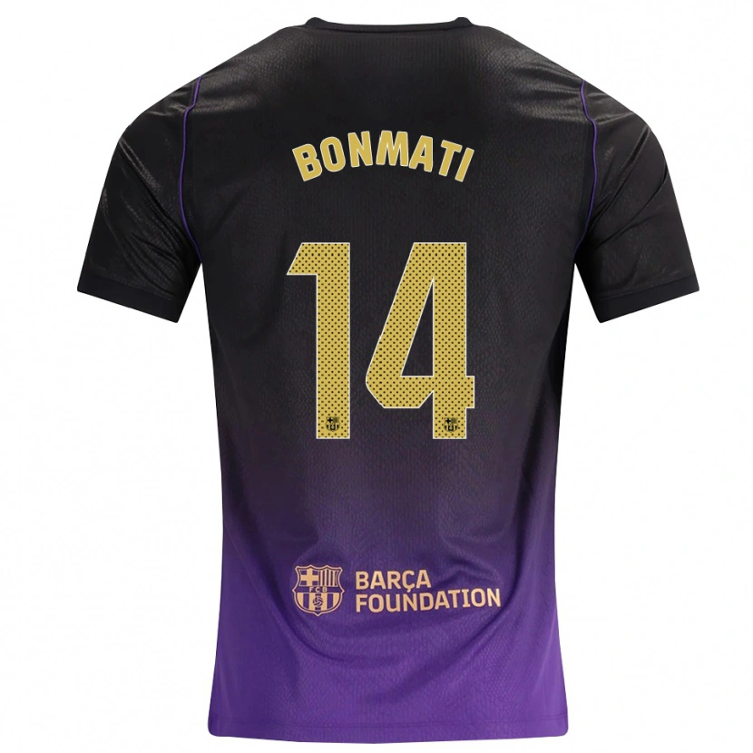 Danxen Hombre Camiseta Aitana Bonmati #14 Morado Amarillo Negro 2ª Equipación 2026/27 La Camisa México