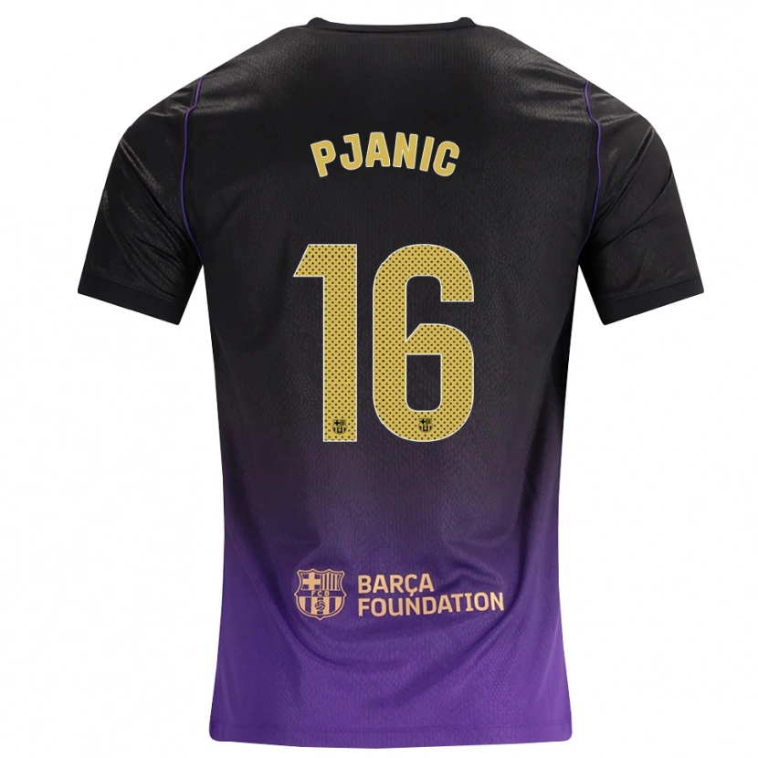 Danxen Hombre Camiseta Miralem Pjanic #16 Morado Amarillo Negro 2ª Equipación 2026/27 La Camisa México