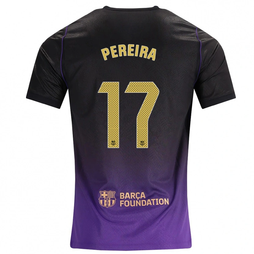 Danxen Hombre Camiseta Andrea Pereira #17 Morado Amarillo Negro 2ª Equipación 2026/27 La Camisa México