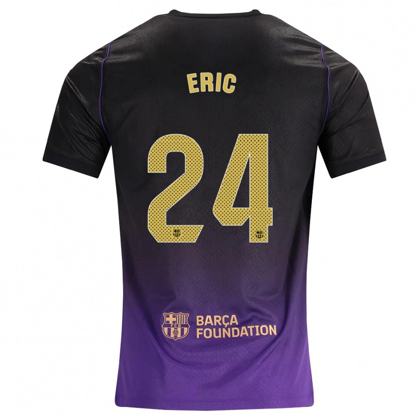 Danxen Hombre Camiseta Eric García #24 Morado Amarillo Negro 2ª Equipación 2026/27 La Camisa México