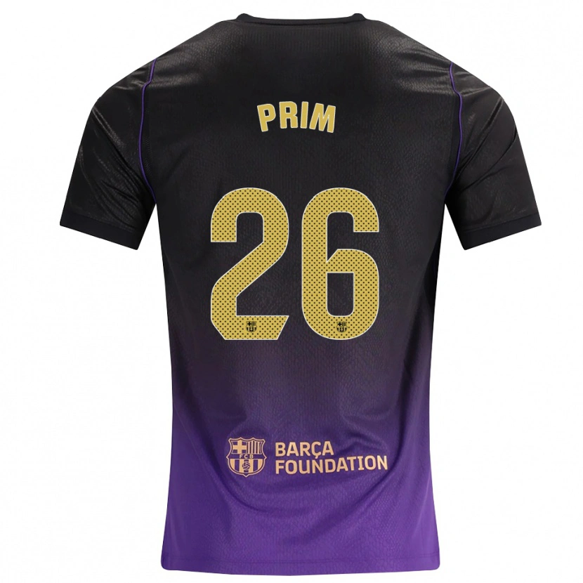 Danxen Hombre Camiseta Pau Prim #26 Morado Amarillo Negro 2ª Equipación 2026/27 La Camisa México