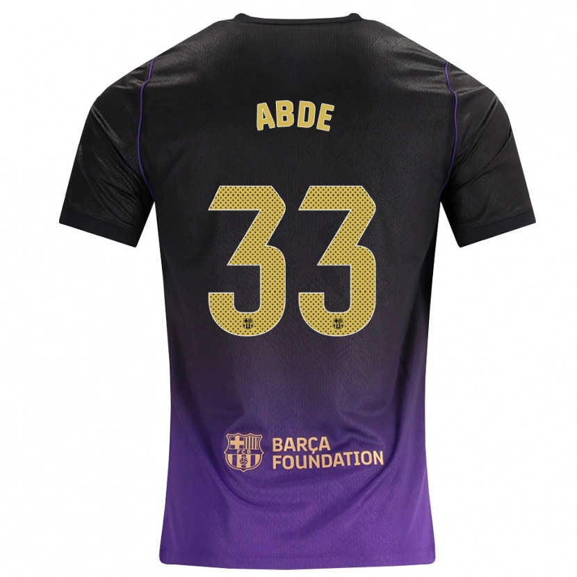Danxen Hombre Camiseta Ez Abde #33 Morado Amarillo Negro 2ª Equipación 2026/27 La Camisa México