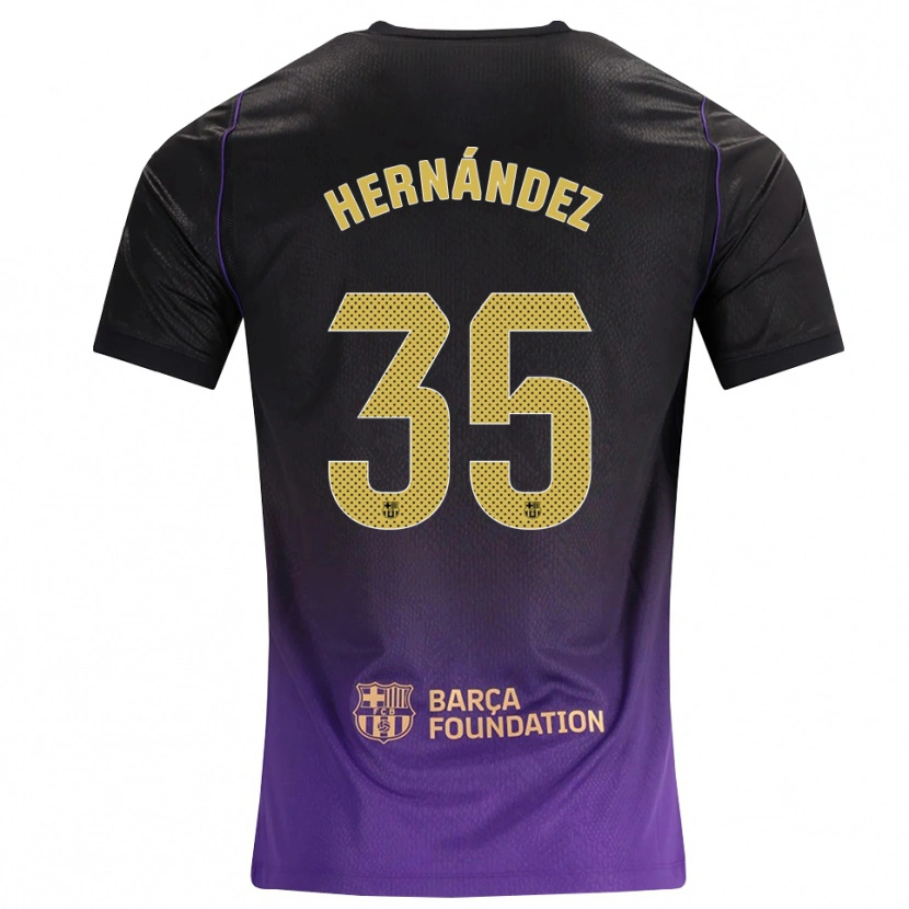 Danxen Hombre Camiseta Joni Hernández #35 Morado Amarillo Negro 2ª Equipación 2026/27 La Camisa México