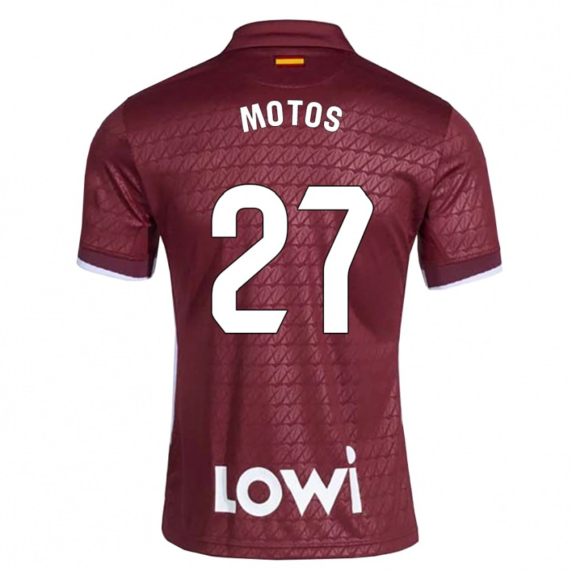 Danxen Hombre Camiseta Israel Motos #27 Rojo Oscuro Blanco 2ª Equipación 2026/27 La Camisa México