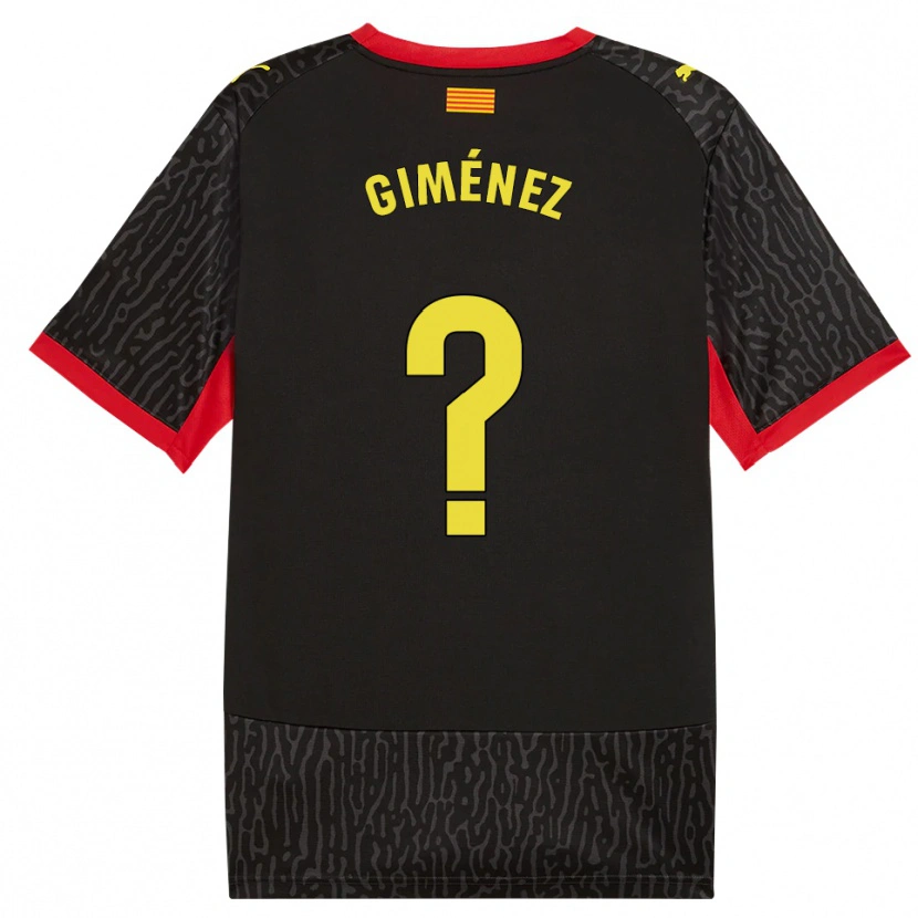Danxen Hombre Camiseta Félix Giménez #0 Negro Amarillo Rojo 2ª Equipación 2026/27 La Camisa México