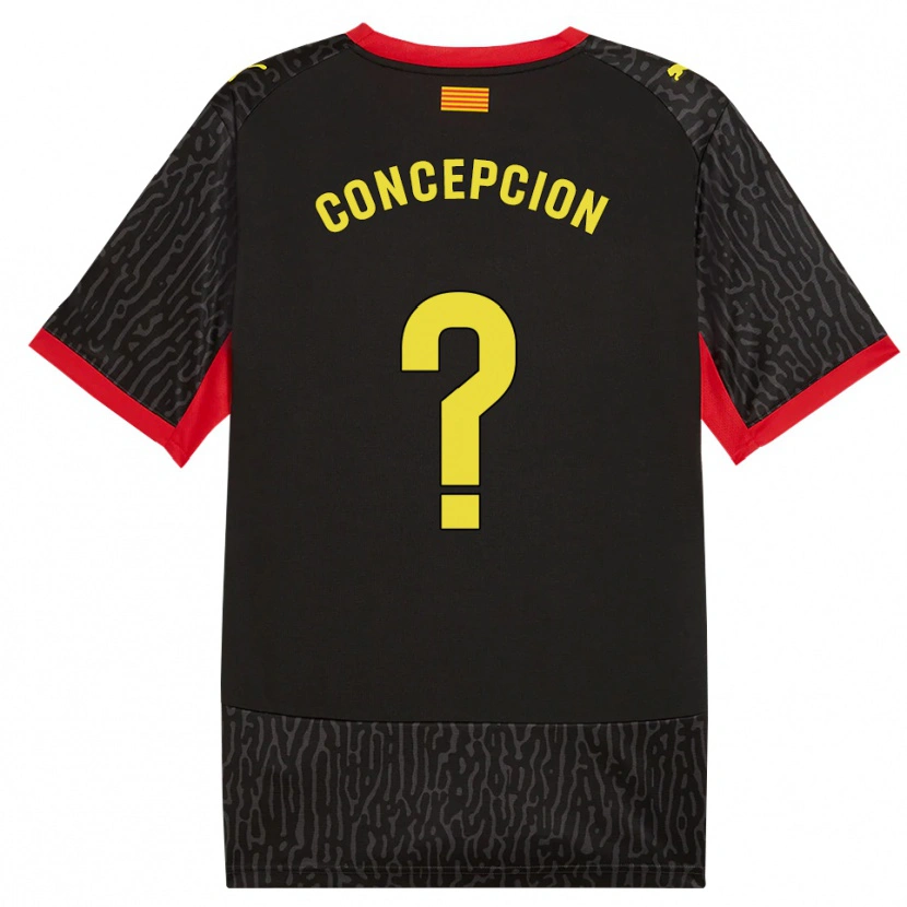Danxen Hombre Camiseta Elian Concepción #0 Negro Amarillo Rojo 2ª Equipación 2026/27 La Camisa México