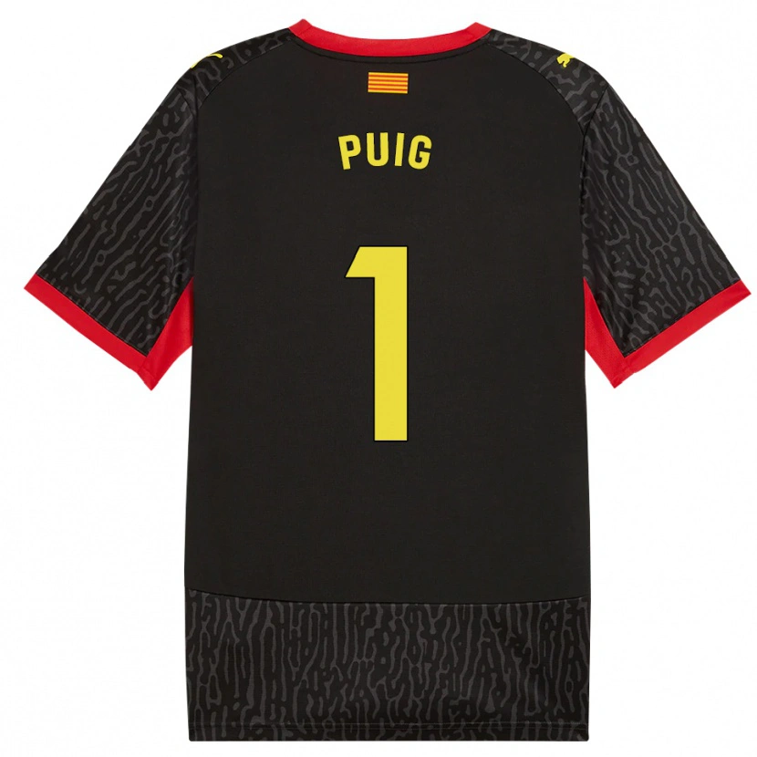 Danxen Hombre Camiseta Sergi Puig #1 Negro Amarillo Rojo 2ª Equipación 2026/27 La Camisa México