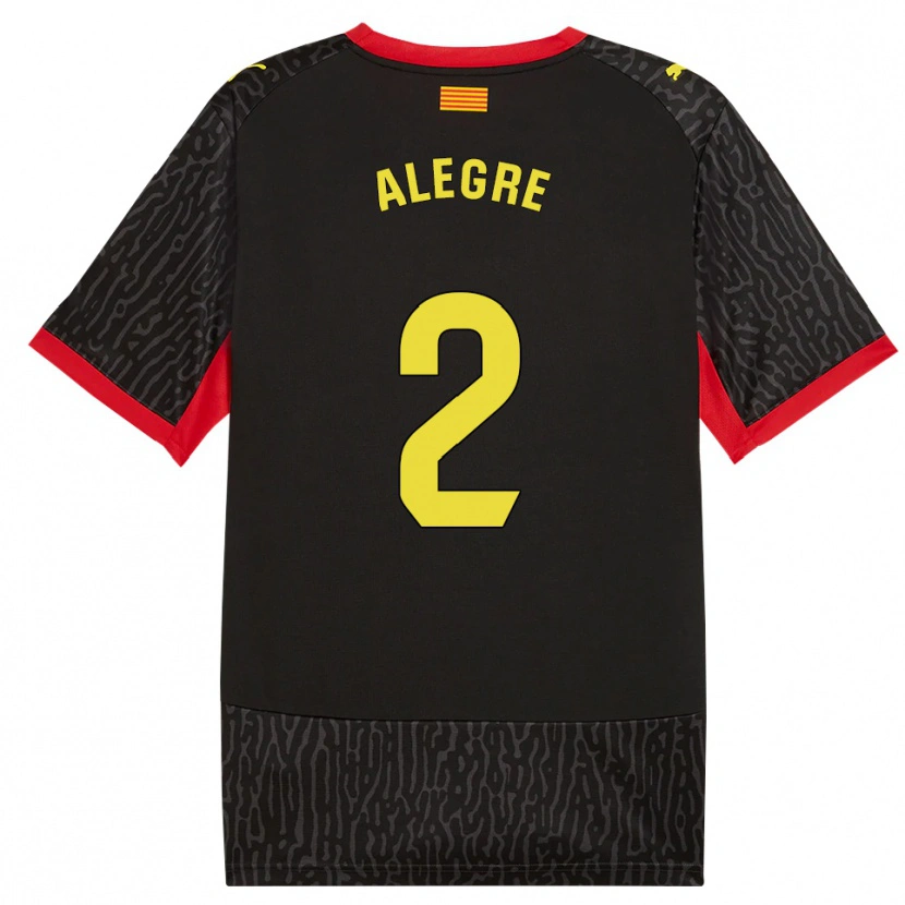 Danxen Hombre Camiseta Marc Alegre #2 Negro Amarillo Rojo 2ª Equipación 2026/27 La Camisa México