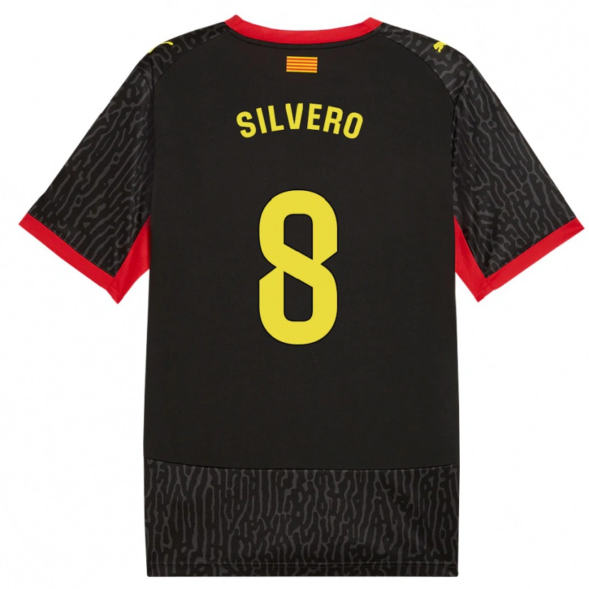 Danxen Hombre Camiseta Pol Silvero #8 Negro Amarillo Rojo 2ª Equipación 2026/27 La Camisa México