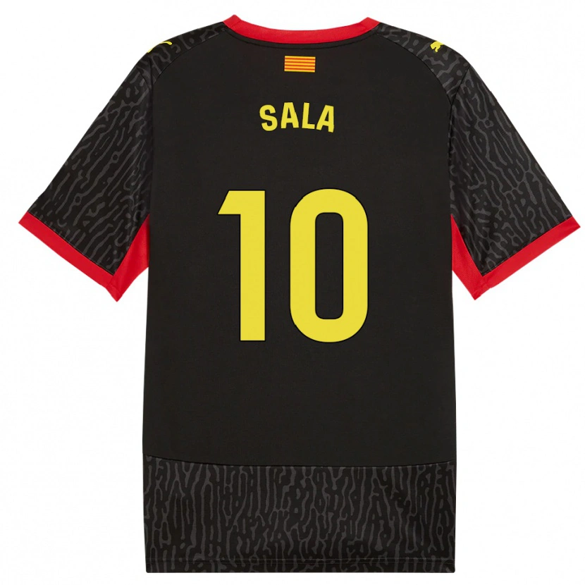 Danxen Hombre Camiseta Georgina Sala #10 Negro Amarillo Rojo 2ª Equipación 2026/27 La Camisa México