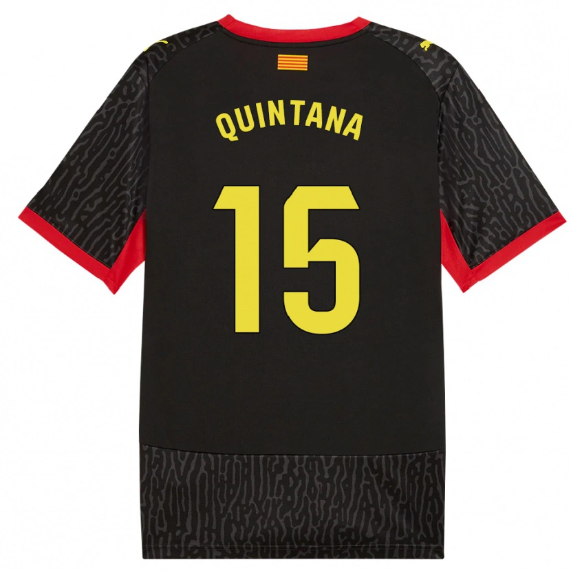 Danxen Hombre Camiseta Amru Quintana #15 Negro Amarillo Rojo 2ª Equipación 2026/27 La Camisa México