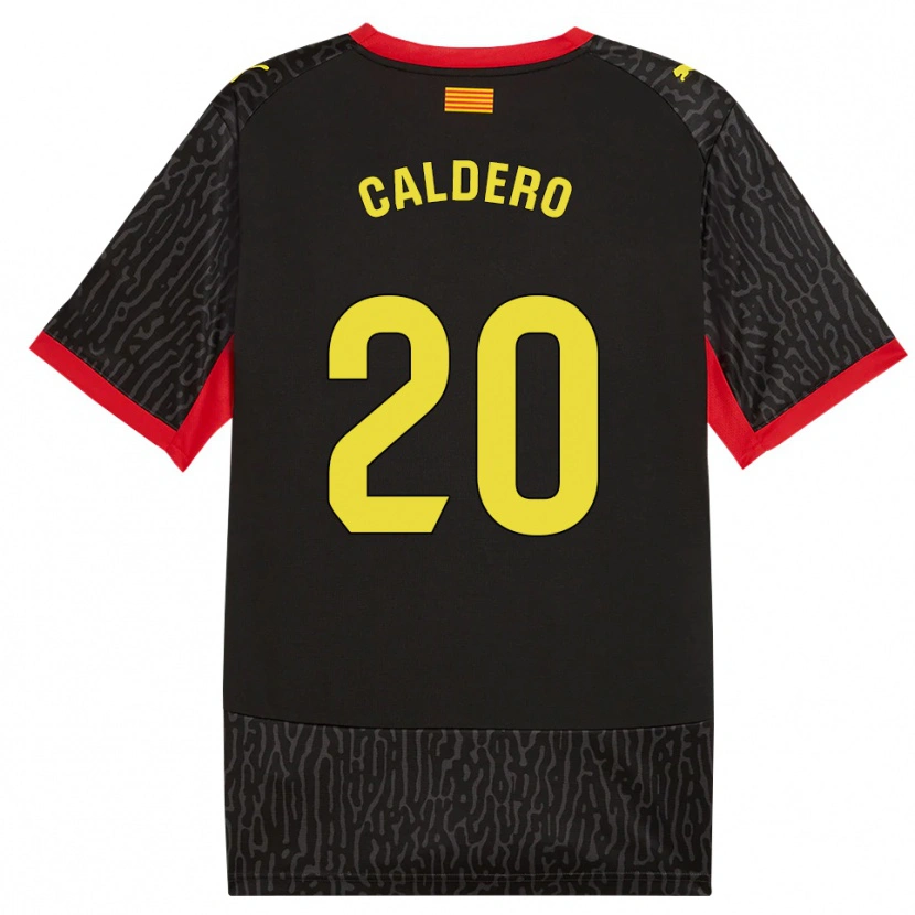 Danxen Hombre Camiseta Nil Caldero #20 Negro Amarillo Rojo 2ª Equipación 2026/27 La Camisa México