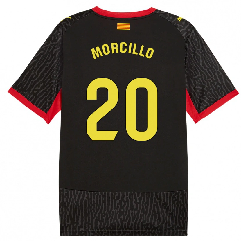 Danxen Hombre Camiseta Luis Morcillo #20 Negro Amarillo Rojo 2ª Equipación 2026/27 La Camisa México