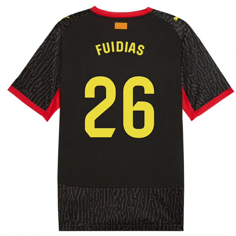 Danxen Hombre Camiseta Toni Fuidias #26 Negro Amarillo Rojo 2ª Equipación 2026/27 La Camisa México