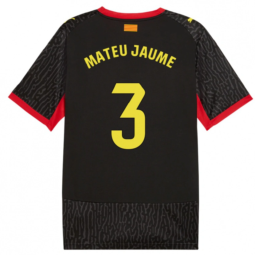 Danxen Hombre Camiseta Mateu Morey #3 Negro Amarillo Rojo 2ª Equipación 2026/27 La Camisa México