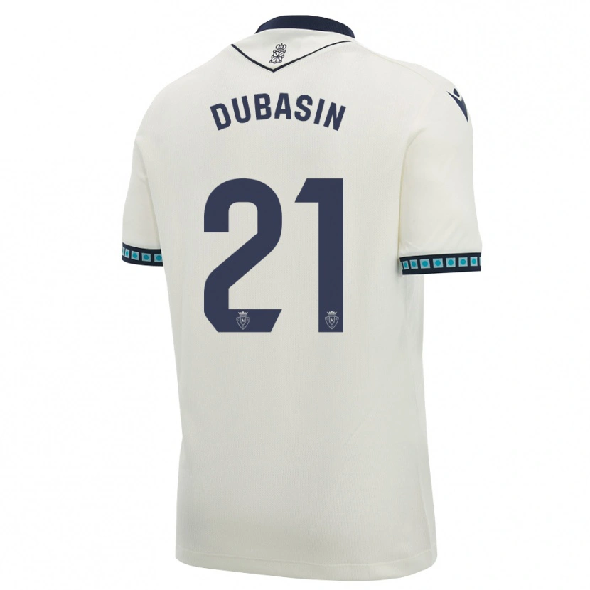 Danxen Hombre Camiseta Jonathan Dubasin #21 Blanco Negro Azul Cielo Claro 2ª Equipación 2026/27 La Camisa México