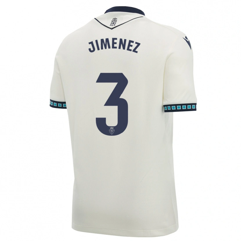 Danxen Hombre Camiseta Álex Jimenez #3 Blanco Negro Azul Cielo Claro 2ª Equipación 2026/27 La Camisa México
