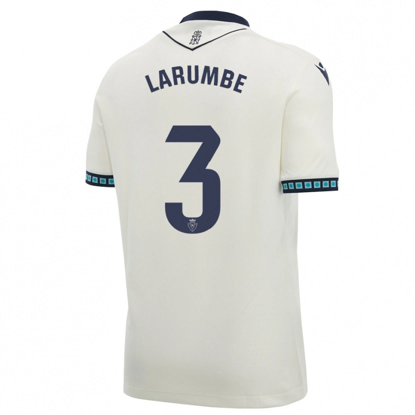 Danxen Hombre Camiseta Saioa Larumbe Beloqui #3 Blanco Negro Azul Cielo Claro 2ª Equipación 2026/27 La Camisa México