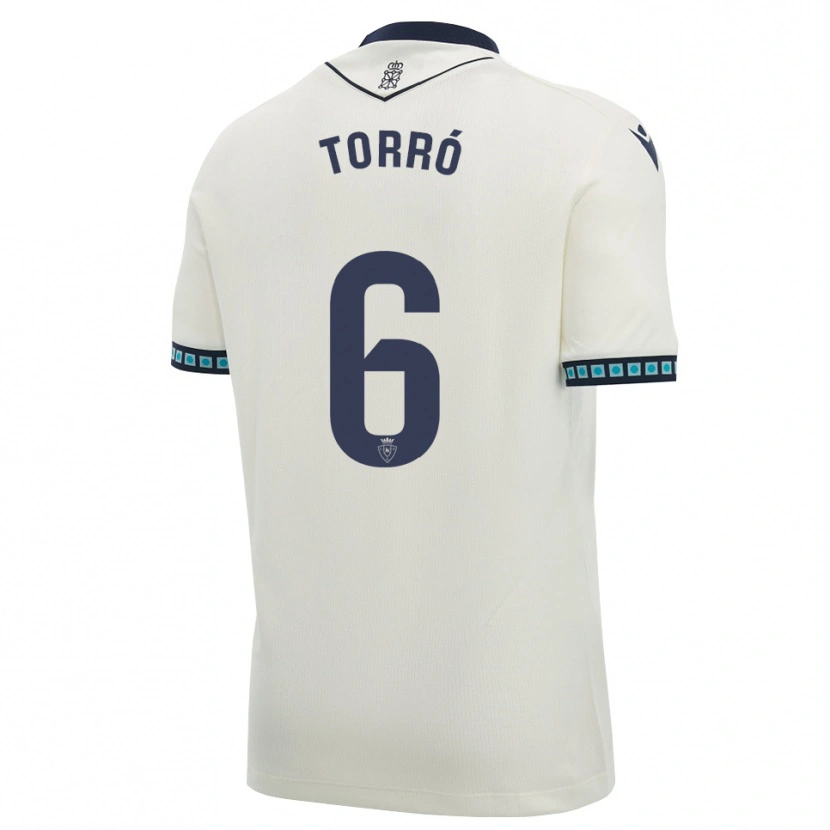 Danxen Hombre Camiseta Lucas Torró #6 Blanco Negro Azul Cielo Claro 2ª Equipación 2026/27 La Camisa México