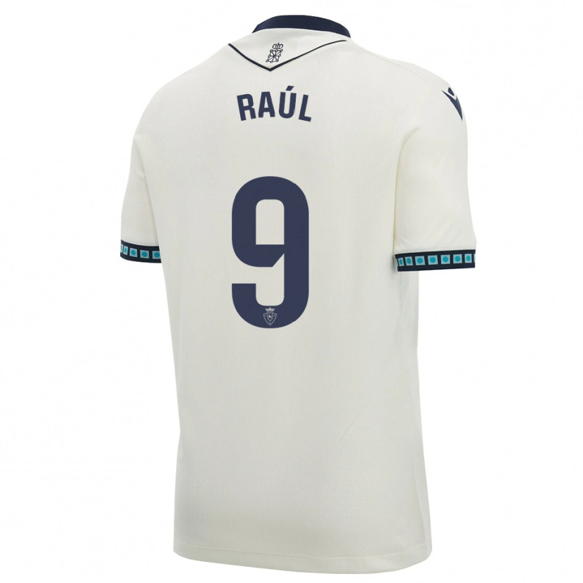 Danxen Hombre Camiseta Raúl García #9 Blanco Negro Azul Cielo Claro 2ª Equipación 2026/27 La Camisa México