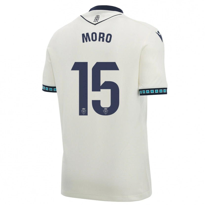 Danxen Hombre Camiseta Raúl Moro #15 Blanco Negro Azul Cielo Claro 2ª Equipación 2026/27 La Camisa México