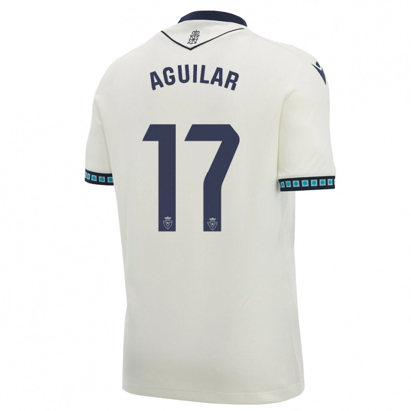 Danxen Hombre Camiseta Eneko Aguilar #17 Blanco Negro Azul Cielo Claro 2ª Equipación 2026/27 La Camisa México