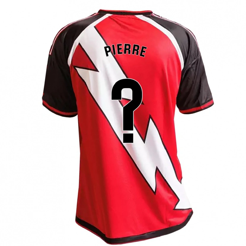 Danxen Hombre Camiseta Pierre #0 Rojo Negro Blanco 2ª Equipación 2026/27 La Camisa México