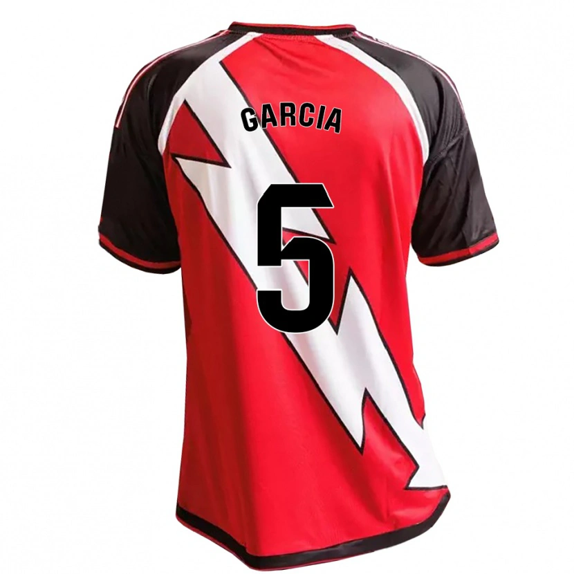 Danxen Hombre Camiseta Miguel García #5 Rojo Negro Blanco 2ª Equipación 2026/27 La Camisa México