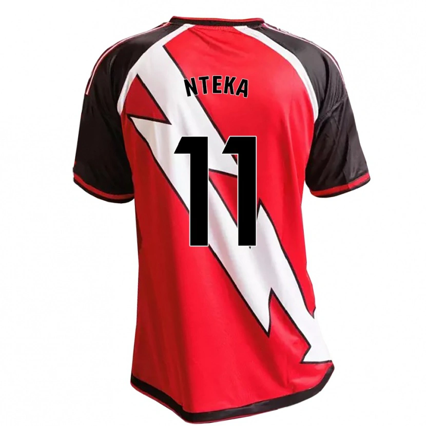 Danxen Hombre Camiseta Randy Nteka #11 Rojo Negro Blanco 2ª Equipación 2026/27 La Camisa México