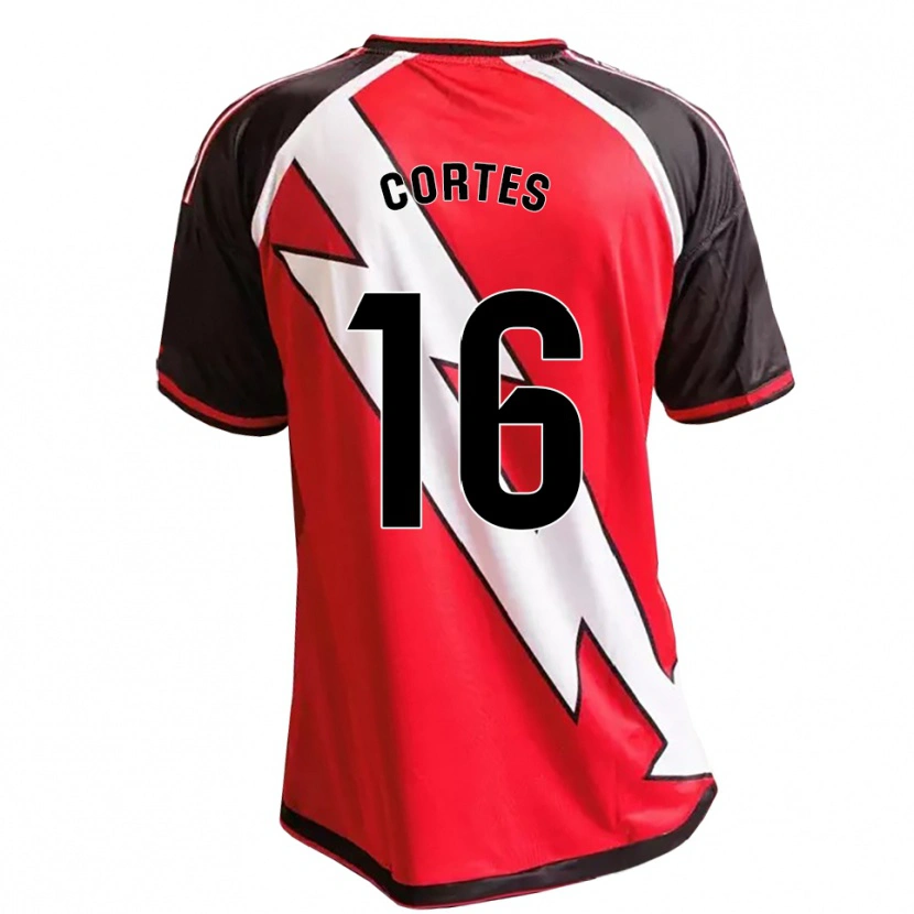 Danxen Hombre Camiseta José Cortés #16 Rojo Negro Blanco 2ª Equipación 2026/27 La Camisa México