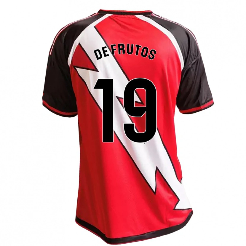 Danxen Hombre Camiseta Jorge De Frutos #19 Rojo Negro Blanco 2ª Equipación 2026/27 La Camisa México