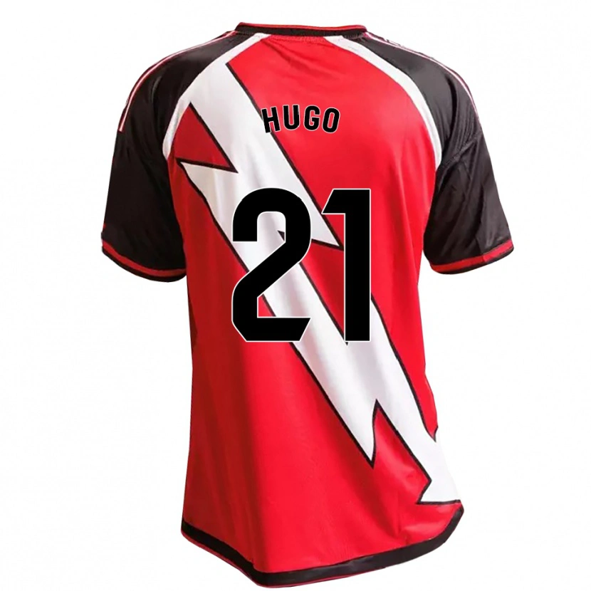 Danxen Hombre Camiseta Hugo Navarro #21 Rojo Negro Blanco 2ª Equipación 2026/27 La Camisa México