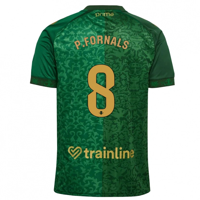 Danxen Hombre Camiseta Pablo Fornals #8 Verde Bosque Dorado Oscuro 2ª Equipación 2026/27 La Camisa México
