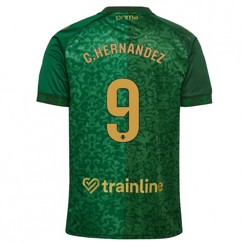 Danxen Hombre Camiseta Cucho Hernández #9 Verde Bosque Dorado Oscuro 2ª Equipación 2026/27 La Camisa México