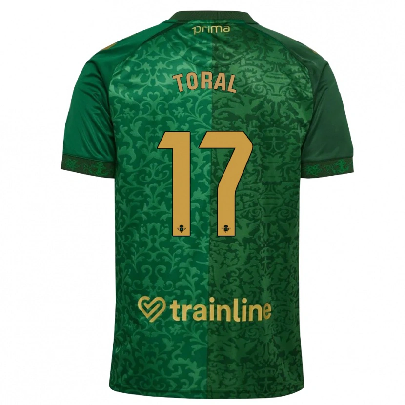 Danxen Hombre Camiseta Antonio Toral #17 Verde Bosque Dorado Oscuro 2ª Equipación 2026/27 La Camisa México
