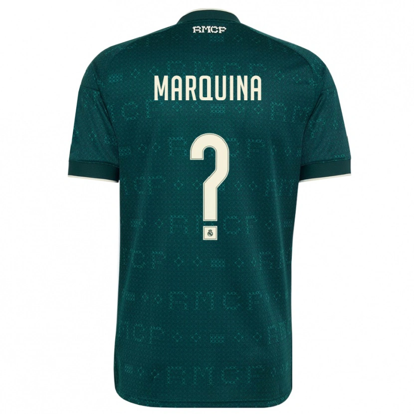 Danxen Hombre Camiseta Guillermo Marquina #0 Gris Pizarra Oscuro Blanco 2ª Equipación 2026/27 La Camisa México