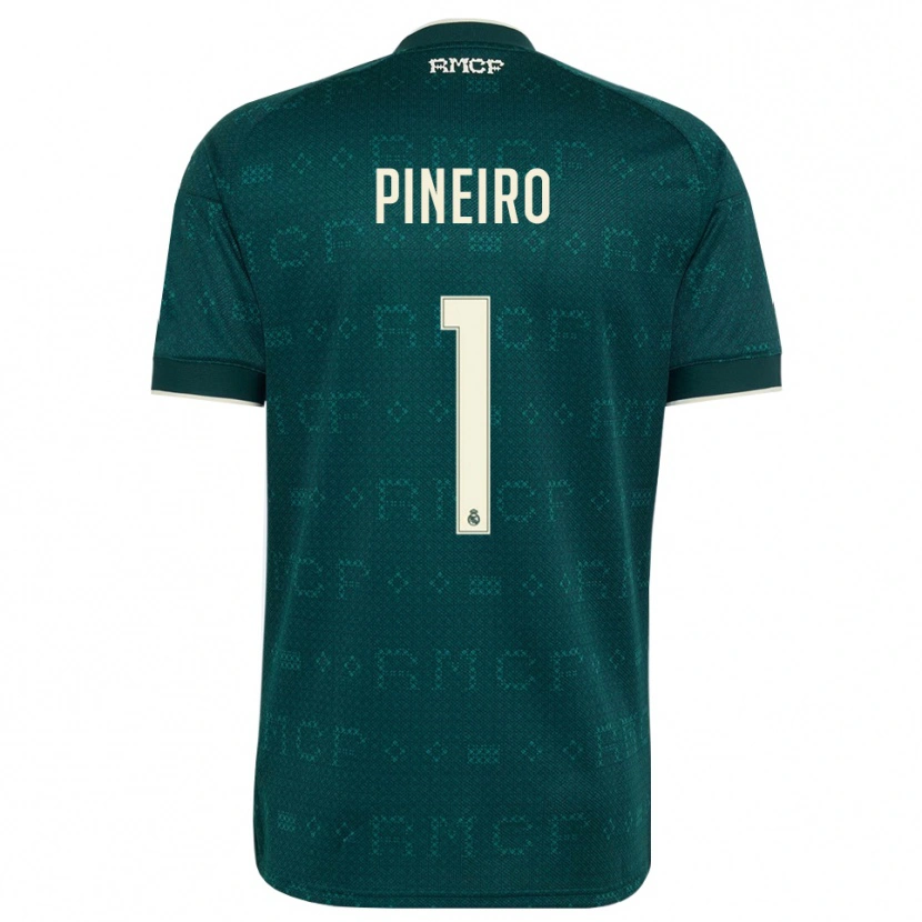 Danxen Hombre Camiseta Diego Pineiro #1 Gris Pizarra Oscuro Blanco 2ª Equipación 2026/27 La Camisa México