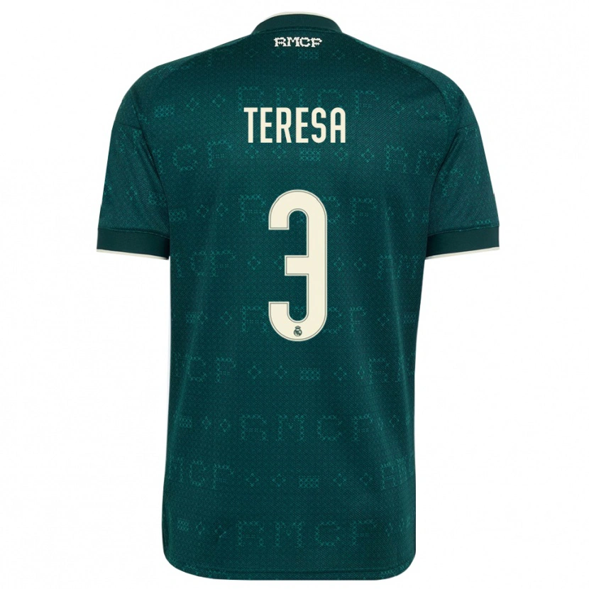 Danxen Hombre Camiseta Teresa Abelleira #3 Gris Pizarra Oscuro Blanco 2ª Equipación 2026/27 La Camisa México