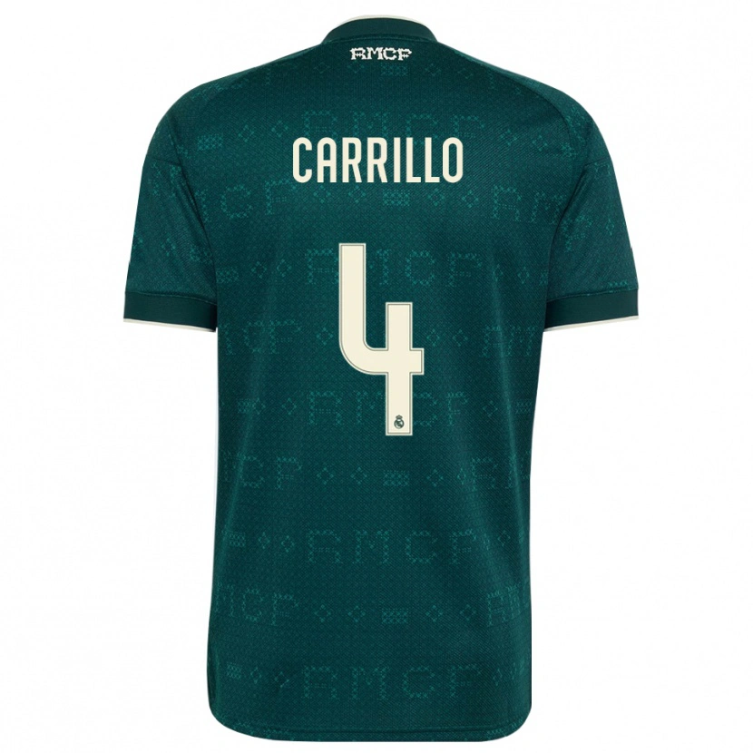 Danxen Hombre Camiseta Alvaro Carrillo #4 Gris Pizarra Oscuro Blanco 2ª Equipación 2026/27 La Camisa México